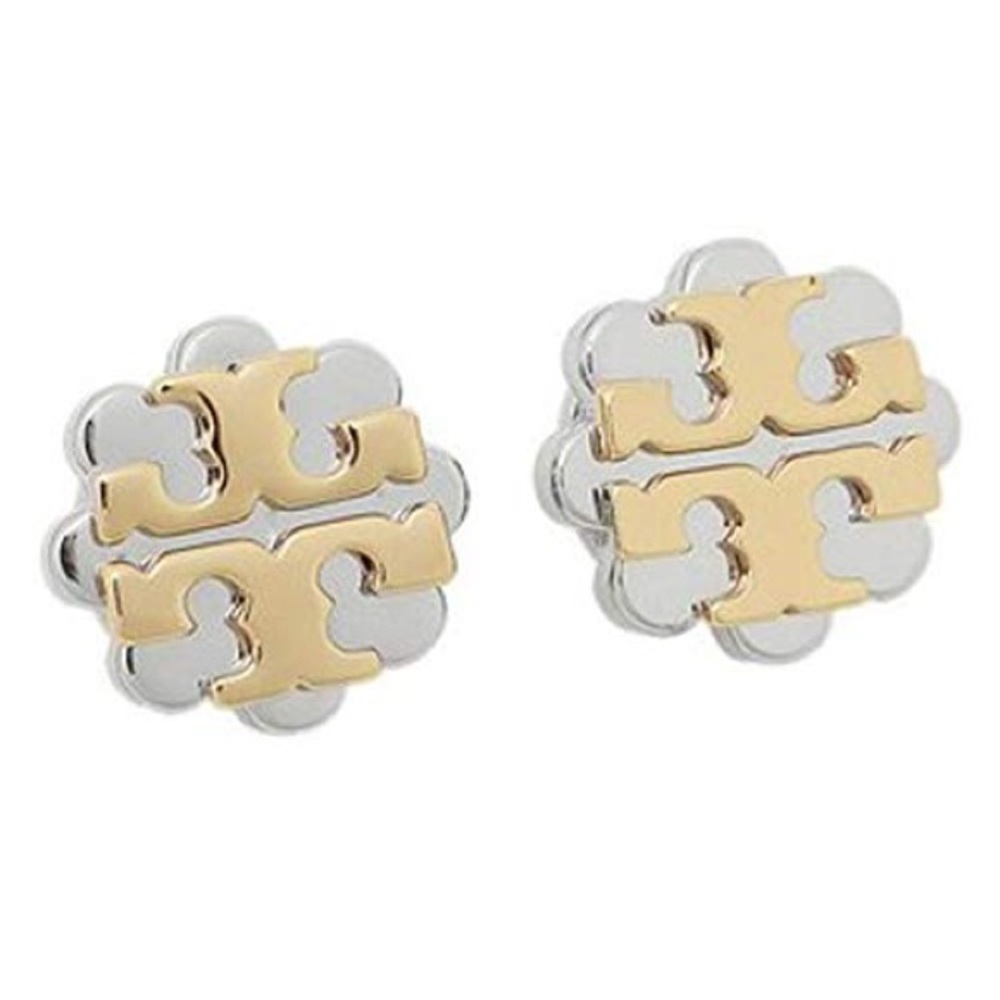 TORY BURCH LOGO EARRINGS NWT